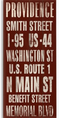 Providence 10x24 Artistic Planked Wood Sign by Cory Steffen Providence 10x24 Artistic Planked Wood Sign by Cory Steffen