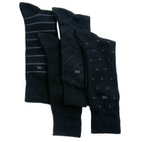 Calvin Klein Men's Classic Pattern Dress Socks 4-Pack Calvin Klein Men's Classic Pattern Dress Socks 4-Pack
