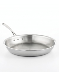 Brilliant good looks. Perfect gourmet results. Combining the long-lasting radiance of stainless steel with the superior performance of a highly conductive, heavy-gauge aluminum core, the Calphalon Tri-Ply nonstick omelette pan makes it easy to prepare mouthwatering meals day after day -- each more memorable than the last. Lifetime warranty. Brilliant good looks. Perfect gourmet results. Combining the long-lasting radiance of stainless steel with the superior performance of a highly conductive, heavy-gauge aluminum core, the Calphalon Tri-Ply nonstick omelette pan makes it easy to prepare mouthwatering meals day after day -- each more memorable than the last. Lifetime warranty.