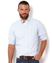 Check yourself in this plaid shirt from work to after work play and get checked out in seamless style.