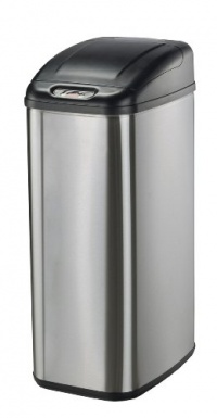 Nine Stars DZT-50-6 Infrared Touchless Stainless Steel Trash Can, 13.2-Gallon Nine Stars DZT-50-6 Infrared Touchless Stainless Steel Trash Can, 13.2-Gallon