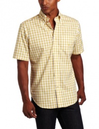 Nautica Men's Short Sleeve Open Window Pane Shirt