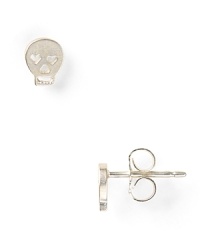 Dogeared's mini skull baubles boast major attitude. Rock the shining studs with a lace blouse and boots for an unexpected take on gothic chic. Dogeared's mini skull baubles boast major attitude. Rock the shining studs with a lace blouse and boots for an unexpected take on gothic chic.