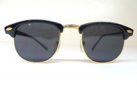 JFK Clubmaster Sunglasses - Black - Inspired By Ray Ban Worn By Malcolm X JFK Clubmaster Sunglasses - Black - Inspired By Ray Ban Worn By Malcolm X
