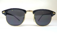 JFK Clubmaster Sunglasses - Black - Inspired By Ray Ban Worn By Malcolm X