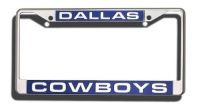 Dallas Cowboys License Plate Frame (Chrome Metal) Dallas Cowboys License Plate Frame (Chrome Metal)