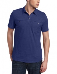 Kenneth Cole Men's Dressy Slub Double Pocket Polo Kenneth Cole Men's Dressy Slub Double Pocket Polo