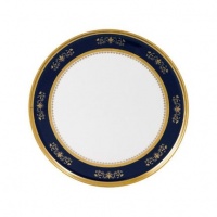 Philippe Deshoulieres Orsay Cobalt Round Cake Plate 12 in Philippe Deshoulieres Orsay Cobalt Round Cake Plate 12 in