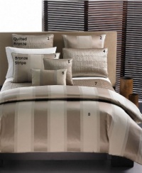 Hotel Collection Wide Stripe King Bedskirt Bronze Hotel Collection Wide Stripe King Bedskirt Bronze