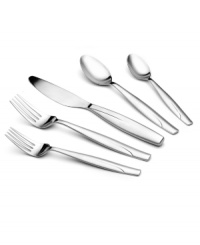 Gourmet Settings puts contemporary polish in reach with the best-quality stainless steel and elegant curved detail of Veil flatware. A standout choice for tables of four. Gourmet Settings puts contemporary polish in reach with the best-quality stainless steel and elegant curved detail of Veil flatware. A standout choice for tables of four.