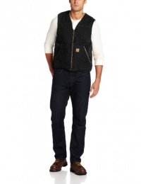 Carhartt Men's Sherpa Lined Sandstone Rugged Vest Carhartt Men's Sherpa Lined Sandstone Rugged Vest