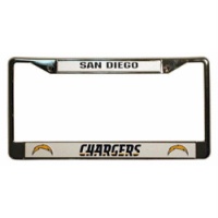San Diego Chargers NFL Chrome License Plate Frame San Diego Chargers NFL Chrome License Plate Frame