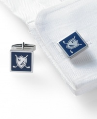 Link your look to classic buttoned-up style with these cufflinks from Nautica. Link your look to classic buttoned-up style with these cufflinks from Nautica.