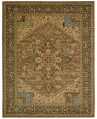 Supremely intricate in design, the Legacy area rug from Nourison presents a timeless medallion and leaf motif inspired by ancient Persian textiles. Machine woven from the highest quality wool and meticulously dyed for a richly varied color palette to bring a unique accent of luxury to the home. Supremely intricate in design, the Legacy area rug from Nourison presents a timeless medallion and leaf motif inspired by ancient Persian textiles. Machine woven from the highest quality wool and meticulously dyed for a richly varied color palette to bring a unique accent of luxury to the home.
