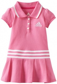 adidas Baby-Girls Infant Pretty Pleats Polo Dress, Pink, 12 Months adidas Baby-Girls Infant Pretty Pleats Polo Dress, Pink, 12 Months