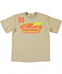 Akademiks Muscle Car Repair T-Shirt (Sizes 4 - 7) - khaki, 6 Akademiks Muscle Car Repair T-Shirt (Sizes 4 - 7) - khaki, 6