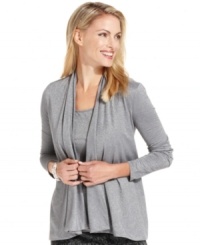 Charter Club's chic petite metallic-knit cardigan instantly elevates any ensemble. Check out the matching tank top to make a twinset! Charter Club's chic petite metallic-knit cardigan instantly elevates any ensemble. Check out the matching tank top to make a twinset!