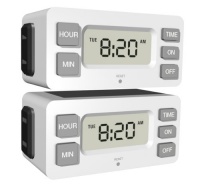 Stanley 38425 TimerMax Digislim Daily Digital Indoor Lamp Timer, White, 2-Pack Stanley 38425 TimerMax Digislim Daily Digital Indoor Lamp Timer, White, 2-Pack