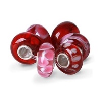 Bling Jewelry Garnet Color Murano Glass Bead Bundle Sets Sterling Silver Fits Pandora Bling Jewelry Garnet Color Murano Glass Bead Bundle Sets Sterling Silver Fits Pandora