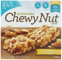 South Beach Diet Gluten Free Chewy Nut Bar, Nut Crunch, 5 Count South Beach Diet Gluten Free Chewy Nut Bar, Nut Crunch, 5 Count
