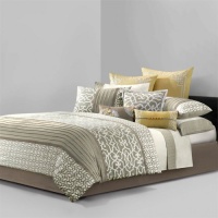 N Natori Fretwork Comforter Set - Multi - Queen