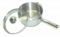 WearEver A8342465 Cook and Strain Stainless Steel 3-Quart Saucepan with Glass Straining Lid Dishwasher Safe Sauce Pan Cookware, Silver