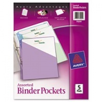 Avery Binder Pockets, Acid Free, Pack of 5 (75254)