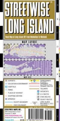 Streetwise Long Island Map - Laminated Regional Road Map of Long Island, New York Streetwise Long Island Map - Laminated Regional Road Map of Long Island, New York