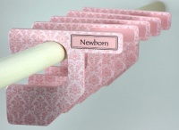 The Happy Closet Baby Closet Dividers, Pink and White The Happy Closet Baby Closet Dividers, Pink and White
