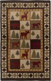 Rizzy Home CT2063 Country 8-Feet by 10-Feet Area Rug, Brown Rizzy Home CT2063 Country 8-Feet by 10-Feet Area Rug, Brown