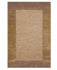 A looped center of mottled tones is framed by rich color in tufted pile, presenting a modern area rug that is both casual and practical. Hand tufted in India of pure wool fibers, the Madrid area rug is a comforting, stylish addition to any decor. A looped center of mottled tones is framed by rich color in tufted pile, presenting a modern area rug that is both casual and practical. Hand tufted in India of pure wool fibers, the Madrid area rug is a comforting, stylish addition to any decor.