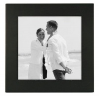 Linear Picture Frame Color: Black, Size: 5 x 5