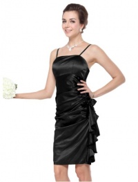 Ever Pretty Fabulous Satin Ruffle Mini Cocktail Dress 03017 Ever Pretty Fabulous Satin Ruffle Mini Cocktail Dress 03017