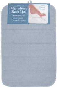 Envision Home Microfiber Bath Mat with Memory Foam, 16 by 24-Inch, Celestial