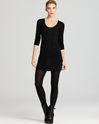 Rendered in a flattering stretch knit in a classic sweater dress silhouette, this Tegan dress is the must-own addition for yourfall through winter wardrobe. Rendered in a flattering stretch knit in a classic sweater dress silhouette, this Tegan dress is the must-own addition for yourfall through winter wardrobe.