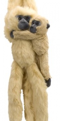 Hanging Common Langur with Baby Stuffed Animal Hanging Common Langur with Baby Stuffed Animal