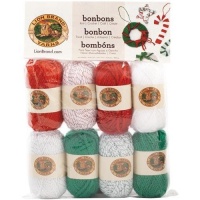 Lion Brand Yarn 601-670 Bonbons Yarn, Jingle Bells Lion Brand Yarn 601-670 Bonbons Yarn, Jingle Bells