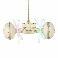 Lenox 2010 Baby's First Christmas Rattle Ornament Lenox 2010 Baby's First Christmas Rattle Ornament