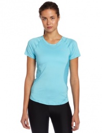 Brooks Women's Equilibrium Short Sleeve Tee, Aqua, X-Small Brooks Women's Equilibrium Short Sleeve Tee, Aqua, X-Small
