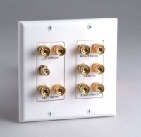 Datacomm 45-0060 5.1 Surround Sound 2-Gang Plate (White) Datacomm 45-0060 5.1 Surround Sound 2-Gang Plate (White)