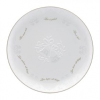 Lenox Opal Innocence Wedding Plate Love is Patient Lenox Opal Innocence Wedding Plate Love is Patient