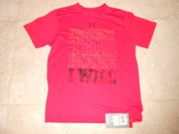 UNDER ARMOUR NEW $20 Boys UA 1222340 PROTECT THIS HOUSE GRAPHIC HeatGear Loose Fit Short Sleeve Tee Red SMALL UNDER ARMOUR NEW $20 Boys UA 1222340 PROTECT THIS HOUSE GRAPHIC HeatGear Loose Fit Short Sleeve Tee Red SMALL