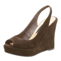 STEVEN by Steve Madden Women's Teeze Peep Toe Wedge,Brown Suede,6 M STEVEN by Steve Madden Women's Teeze Peep Toe Wedge,Brown Suede,6 M