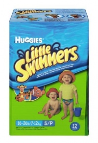 Huggies Little Swimmers Disposable Swim Diapers, Small, 12-Count Huggies Little Swimmers Disposable Swim Diapers, Small, 12-Count