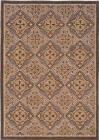 Sphinx Salerno Area Rug 2853C Grey Panel Shapes 3' 10 x 5' 5 Rectangle
