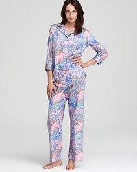 No need to steal his: This Lauren Ralph Lauren paisley-print pajama set is perfectly tailored for a classic bedtime look. No need to steal his: This Lauren Ralph Lauren paisley-print pajama set is perfectly tailored for a classic bedtime look.