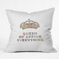 DENY Designs Bianca Green Her Daily Motivation Throw Pillow, 16 by 16-Inch DENY Designs Bianca Green Her Daily Motivation Throw Pillow, 16 by 16-Inch