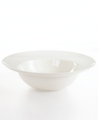 Keep it simple with Martha Stewart Collection. This large pasta bowl combines a wide rim and clean white glaze that works flawlessly with any dinnerware pattern and decor. Great for spaghetti and meatballs, pasta primavera and other comfort foods. Keep it simple with Martha Stewart Collection. This large pasta bowl combines a wide rim and clean white glaze that works flawlessly with any dinnerware pattern and decor. Great for spaghetti and meatballs, pasta primavera and other comfort foods.