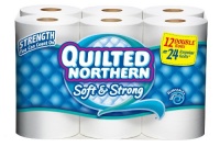 Quilted Northern Bath Tissue Soft and Strong Double Roll, 12 Count (Case of 4) Quilted Northern Bath Tissue Soft and Strong Double Roll, 12 Count (Case of 4)