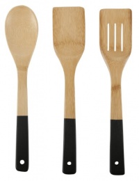 Core Bamboo 1117 3-Piece Colored Utensil Set, Onyx Core Bamboo 1117 3-Piece Colored Utensil Set, Onyx